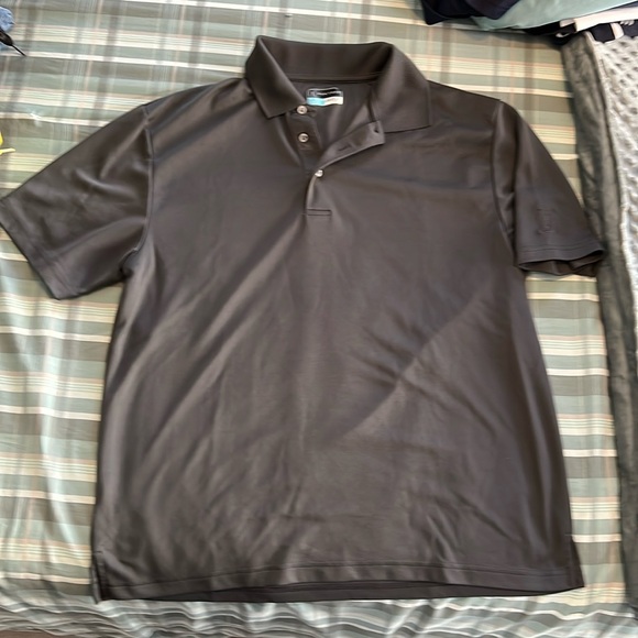 PGA Tour Other - Men's Airflux Solid Mesh Short Sleeve Golf Polo Shirt